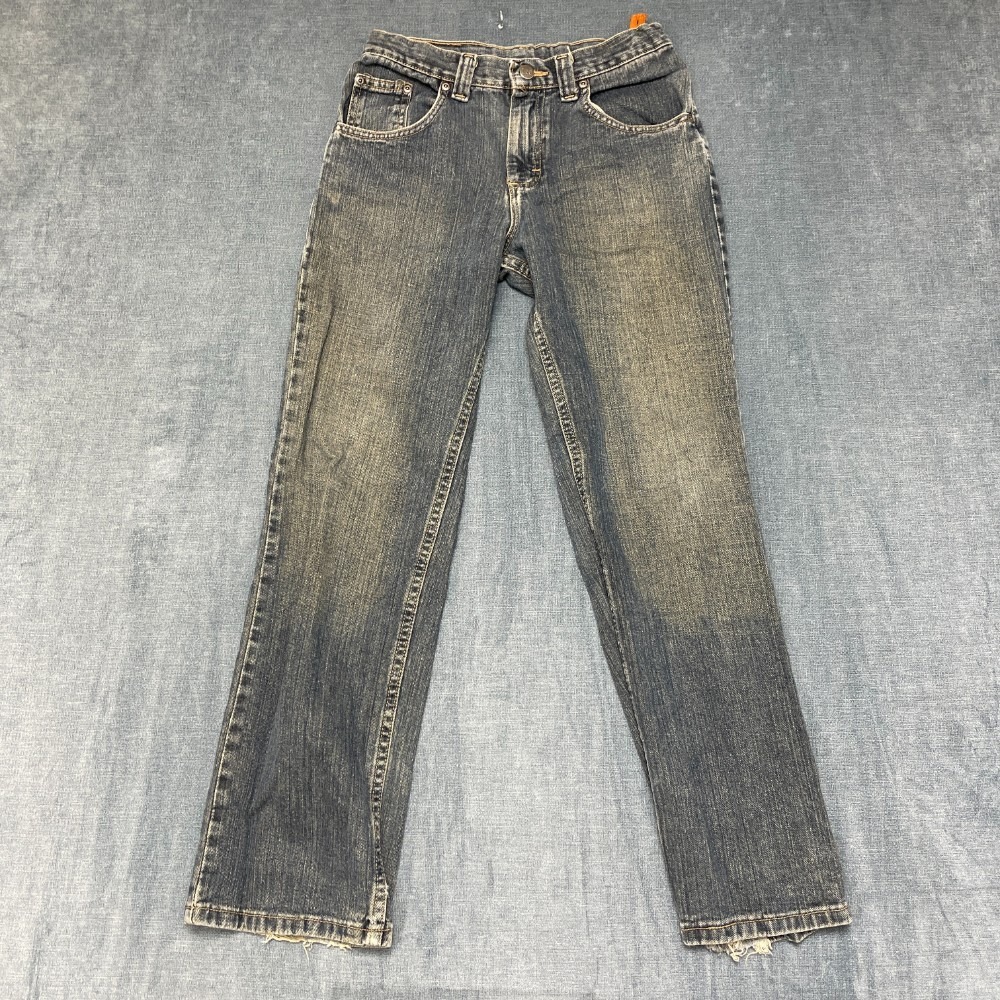 Lee Jeans Womens 28x27 Blue Denim Medium Wash Straight Leg Casual Everyday Wear